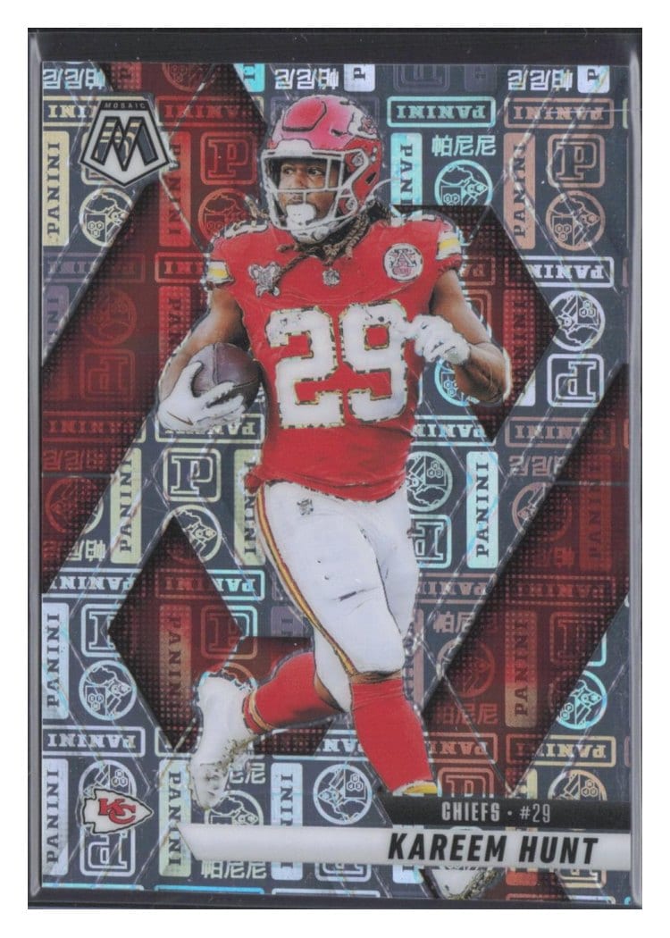 2025 Panini Mosaic Base Set Kareem Hunt #35 card