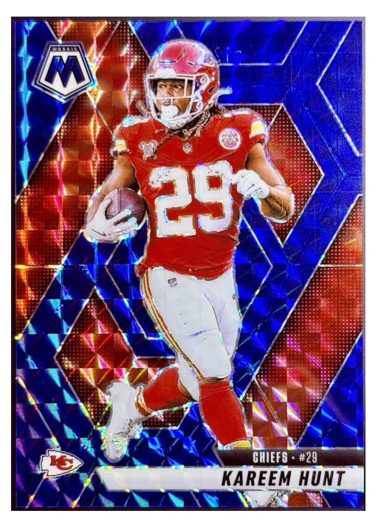 2025 Panini Mosaic Base Set Kareem Hunt #35 card