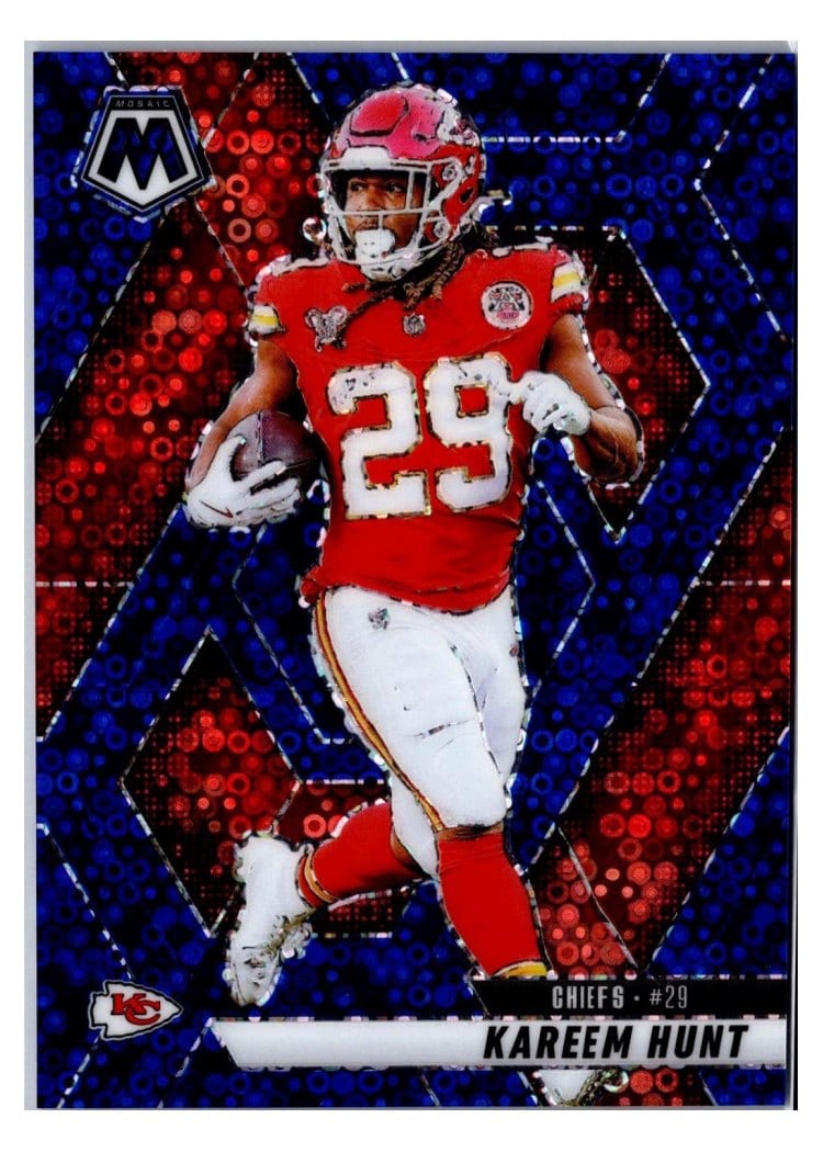 2025 Panini Mosaic Base Set Kareem Hunt #35 card