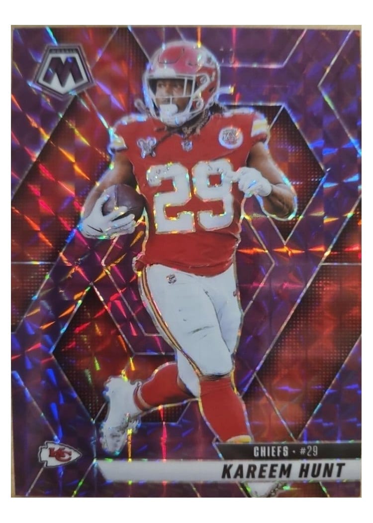 2025 Panini Mosaic Base Set Kareem Hunt #35 card