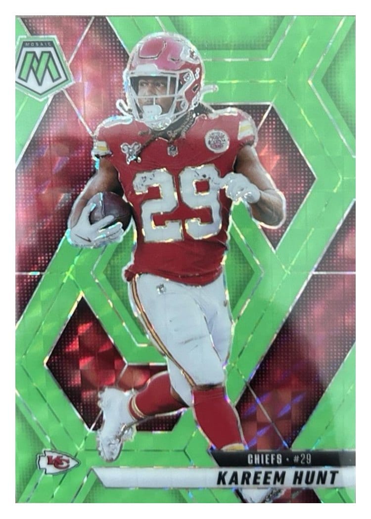 2025 Panini Mosaic Base Set Kareem Hunt #35 card