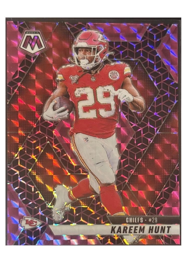 2025 Panini Mosaic Base Set Kareem Hunt #35 card