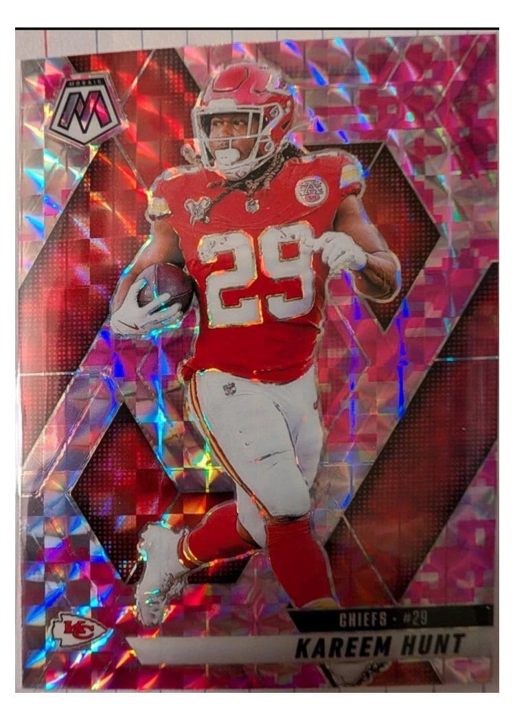 2025 Panini Mosaic Base Set Kareem Hunt #35 card