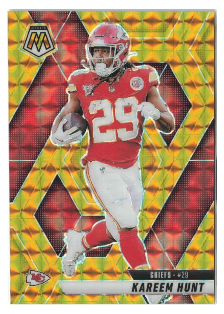 2025 Panini Mosaic Base Set Kareem Hunt #35 card