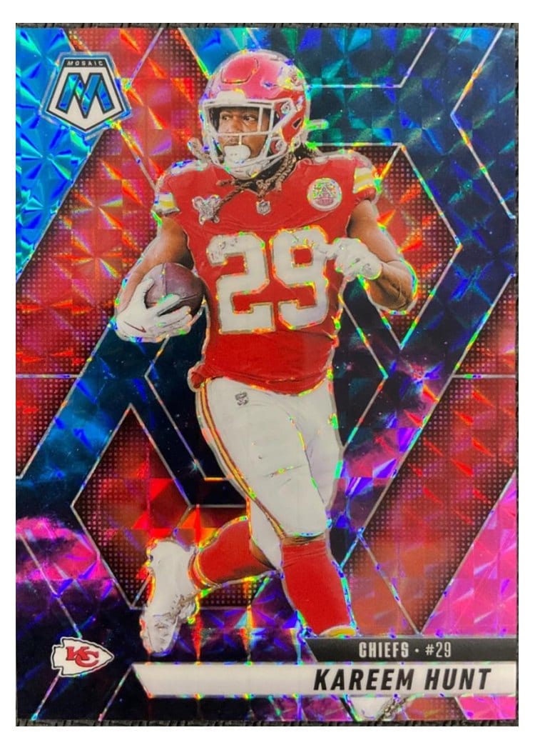 2025 Panini Mosaic Base Set Kareem Hunt #35 card