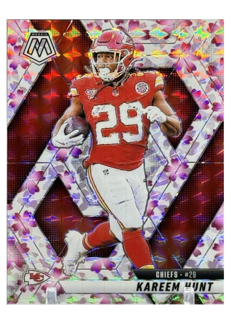 2025 Panini Mosaic Base Set Kareem Hunt #35 card