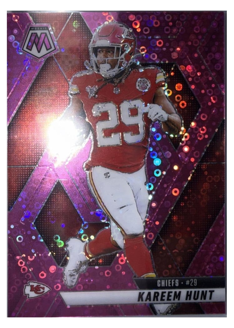 2025 Panini Mosaic Base Set Kareem Hunt #35 card