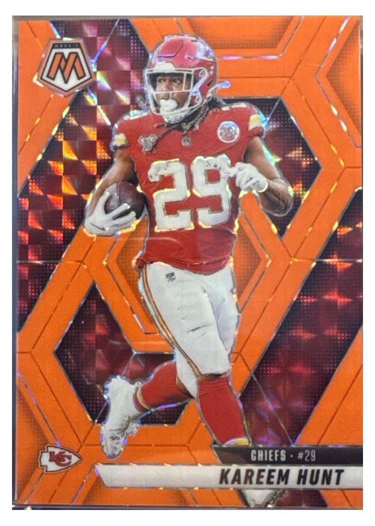 2025 Panini Mosaic Base Set Kareem Hunt #35 card