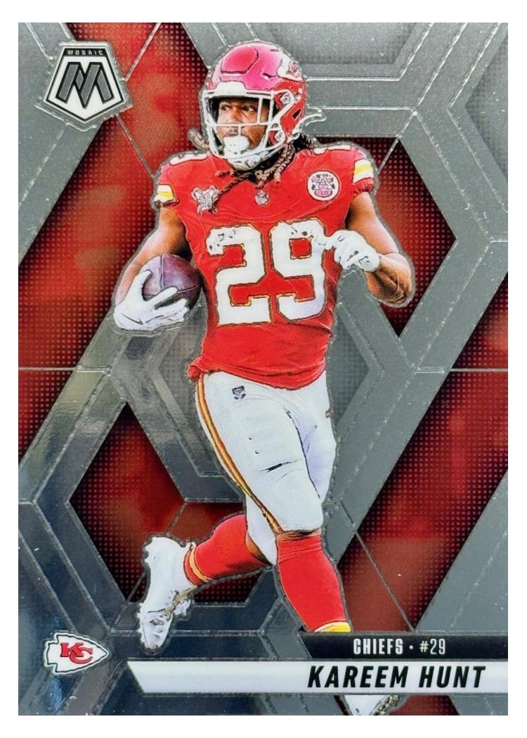 2025 Panini Mosaic Base Set Kareem Hunt #35 card
