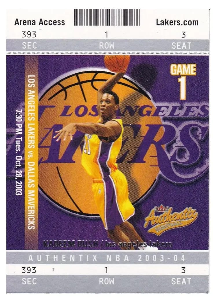 2003 Fleer Authentix Kareem Rush #40 card
