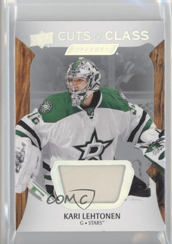 2024-25 Upper Deck Engrained Icons Cuts of Class Relics Kari Lehtonen #CC-KL card