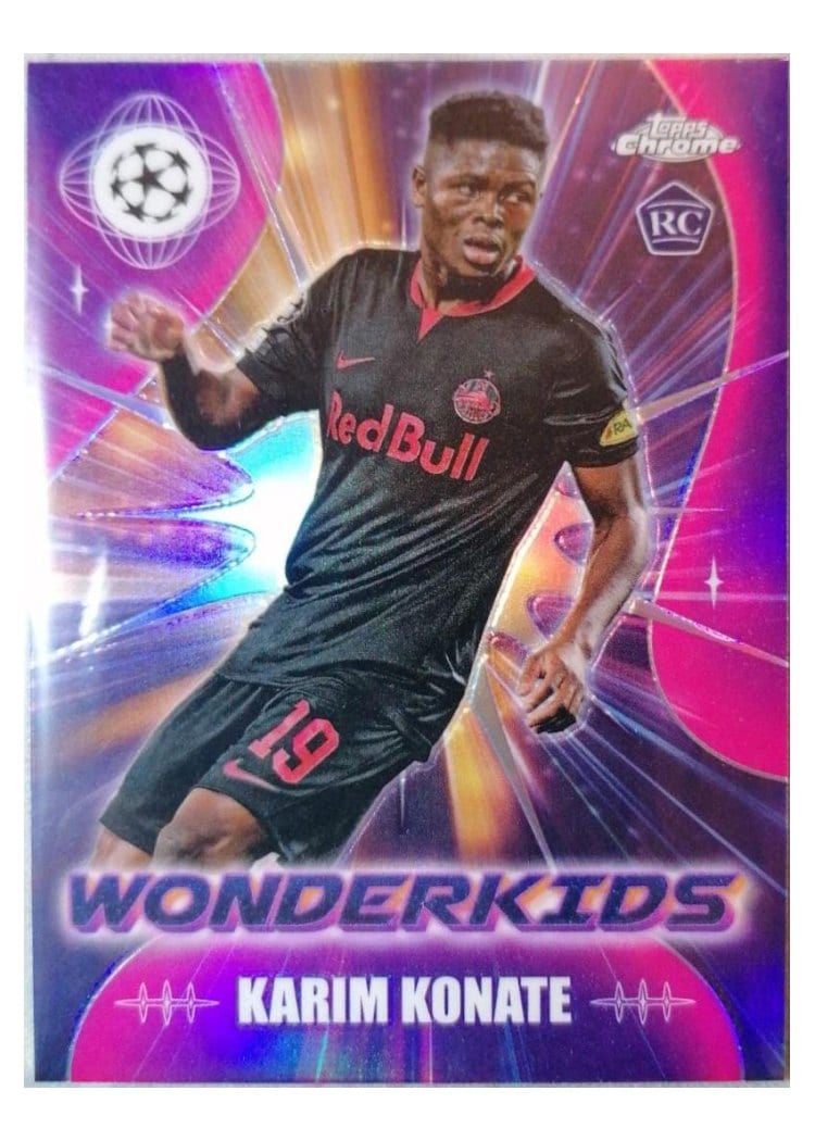 2023 Topps Chrome UEFA Club Wonderkid Karim Konate #WK-8 card