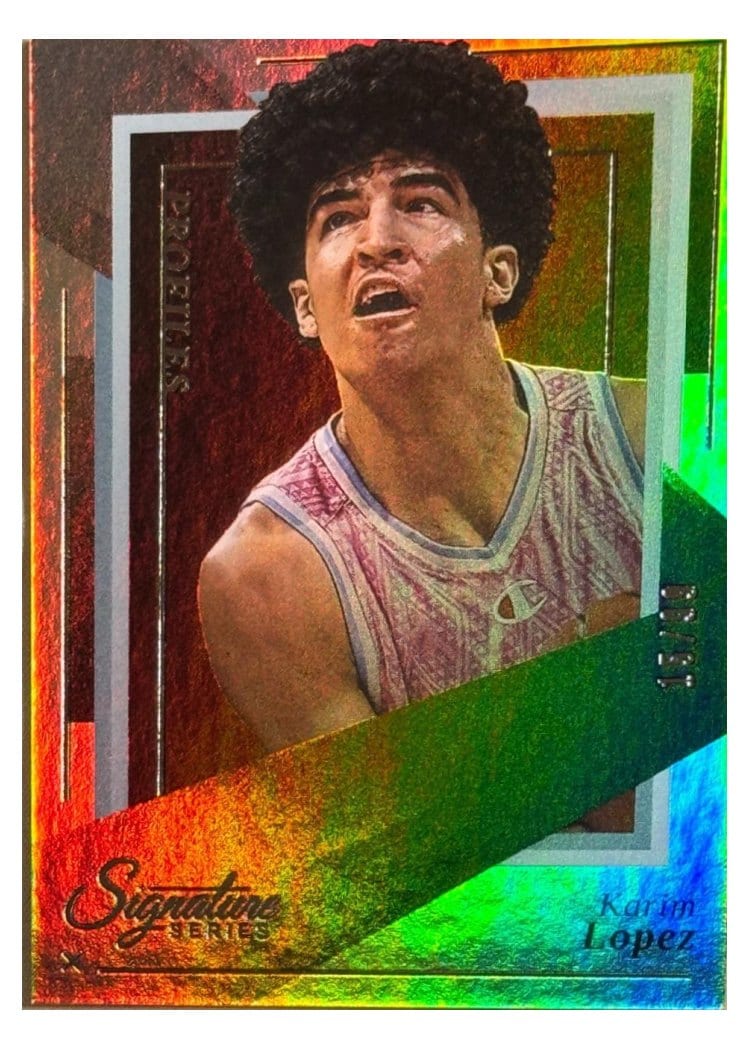 2025-26 Panini Signature Series Profiles Karim Lopez #22 card