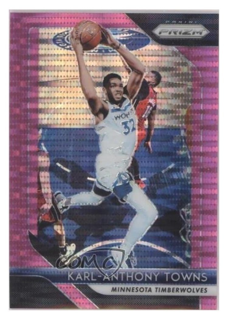 2018-19 Panini Prizm Base Set Karl-Anthony Towns #107 card