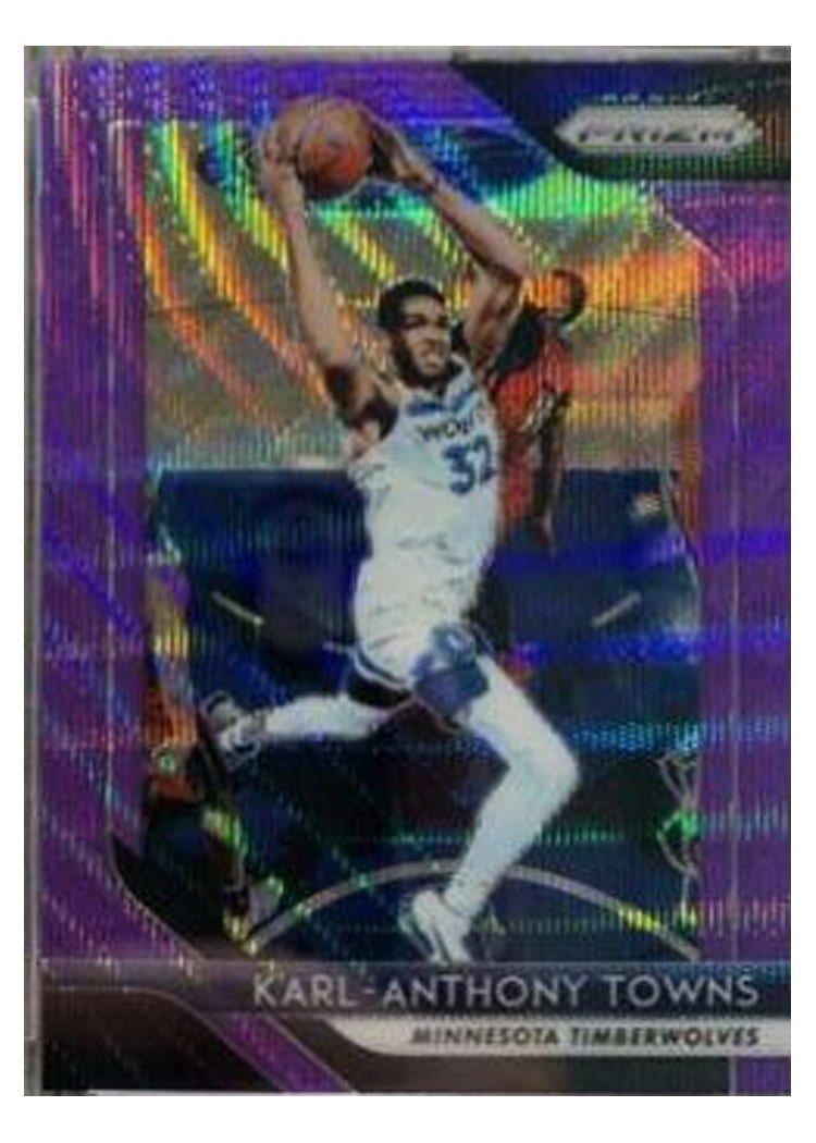 2018-19 Panini Prizm Base Set Karl-Anthony Towns #107 card