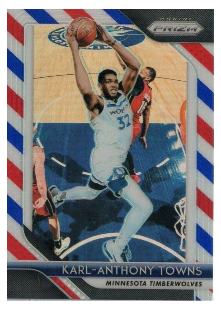 2018-19 Panini Prizm Base Set Karl-Anthony Towns #107 card