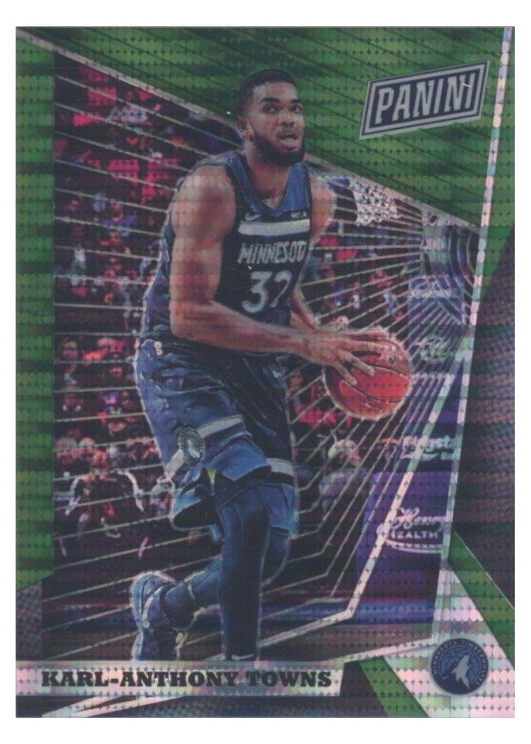 2018-19 Panini Prizm Base Set Karl-Anthony Towns #107 card