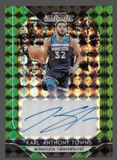 2018 Panini Prizm Mosaic Autographs Karl Anthony Towns #MO-KT card