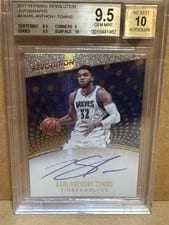 2018 Panini Revolution Autographs Karl Anthony Towns #AU-KAT card