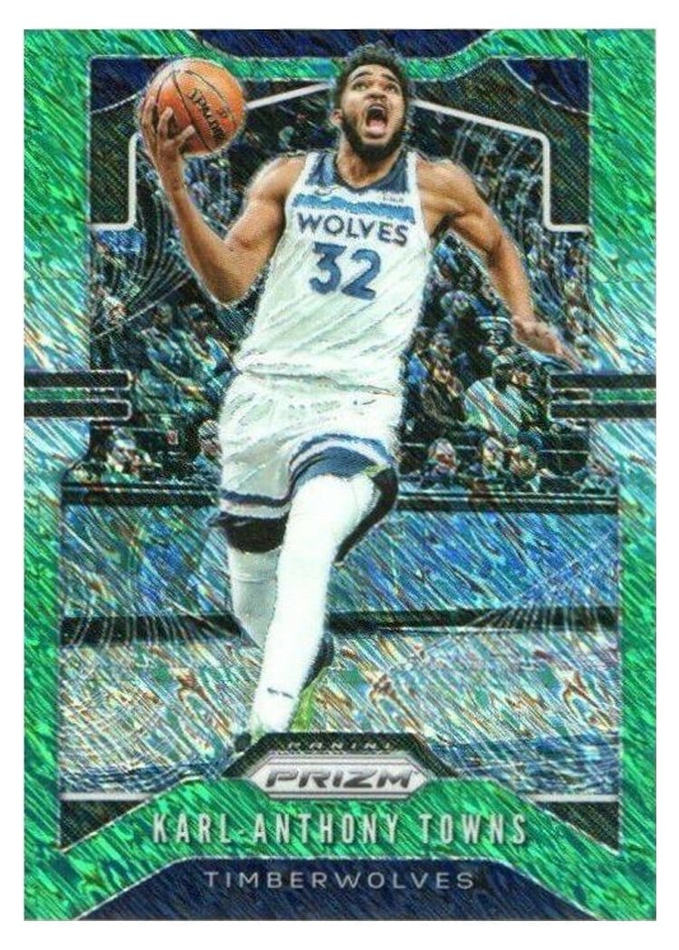 2019-20 Panini Prizm Base Set Karl-Anthony Towns #161 card