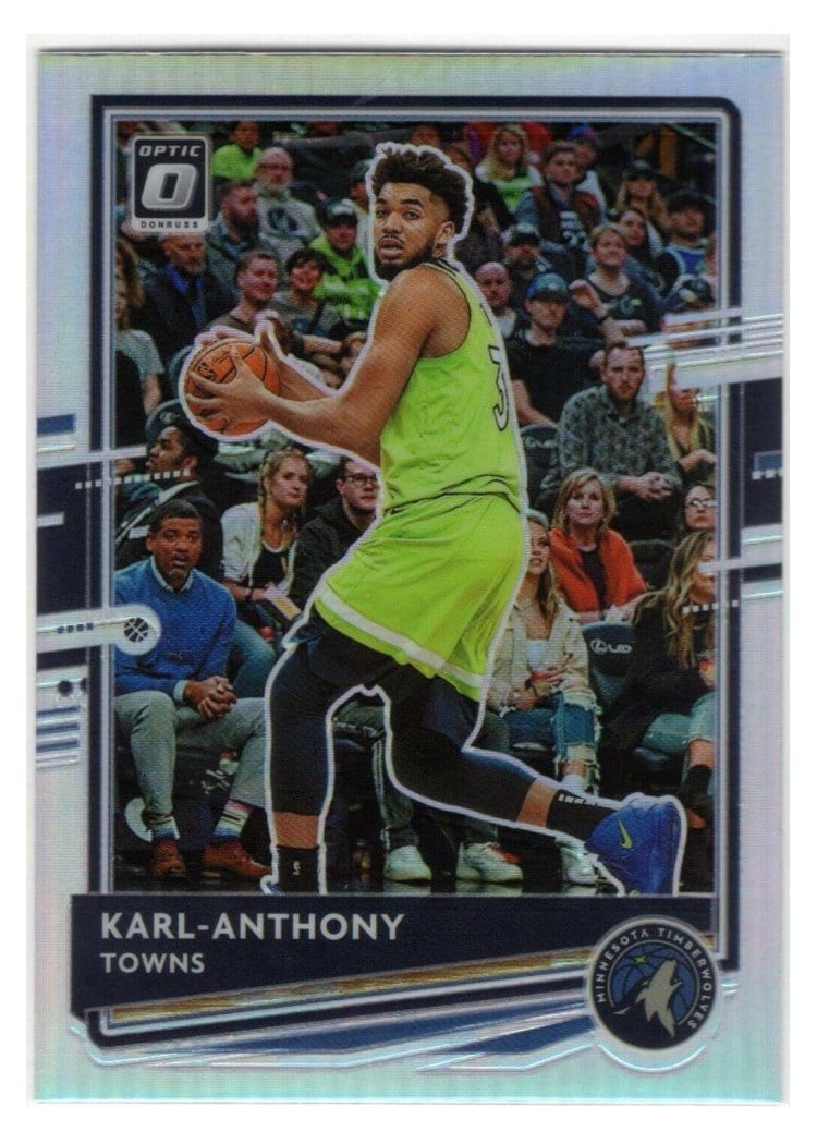 2020-21 Donruss Optic Base Set Karl-Anthony Towns Holo #79 card