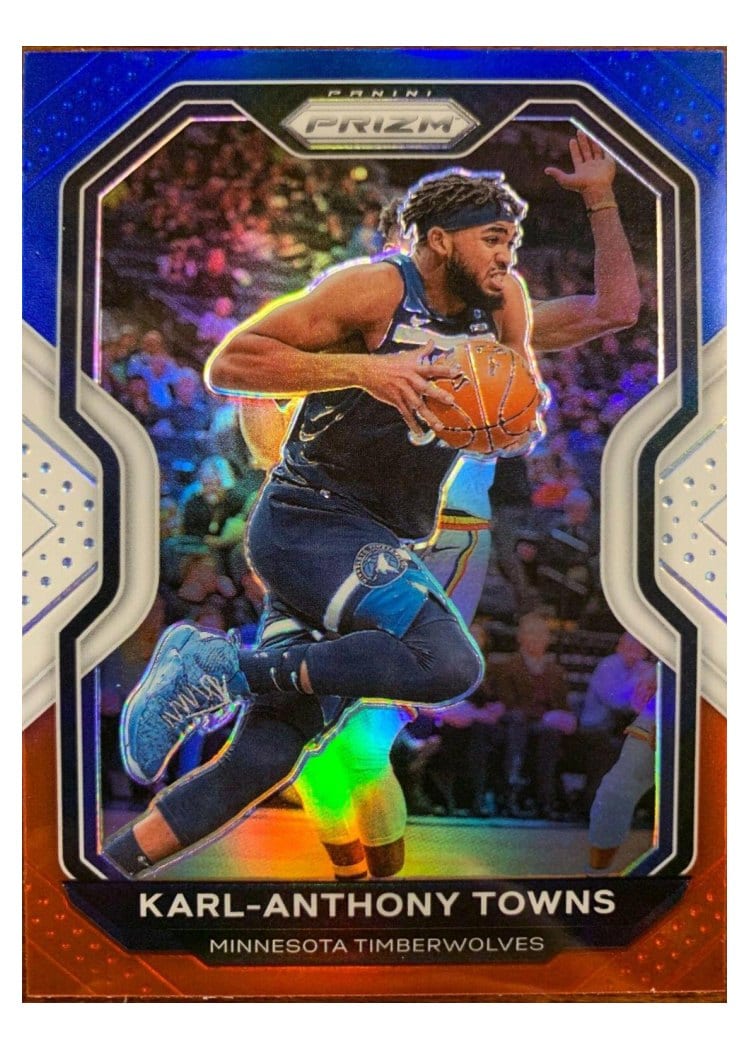 2020-21 Panini Prizm Base Set Karl-Anthony Towns #167 card
