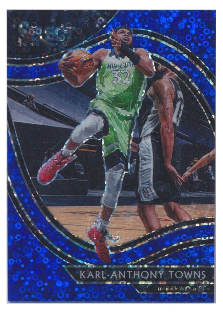 2020-21 Panini Select Base Set Karl-Anthony Towns #222 card