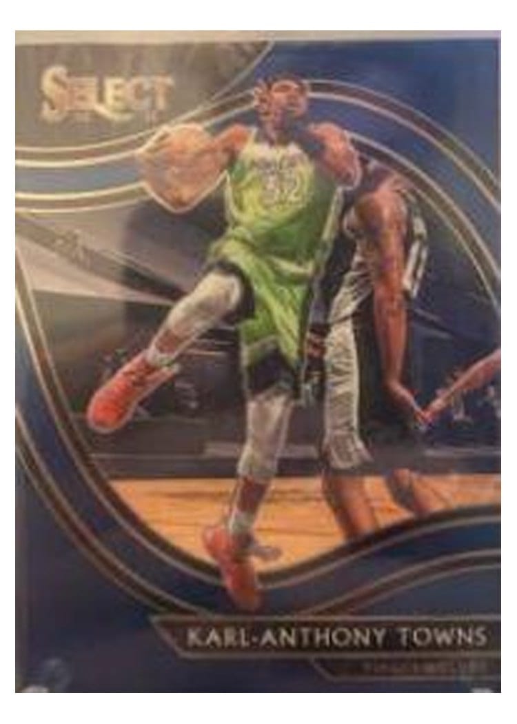 2020-21 Panini Select Base Set Karl-Anthony Towns #222 card