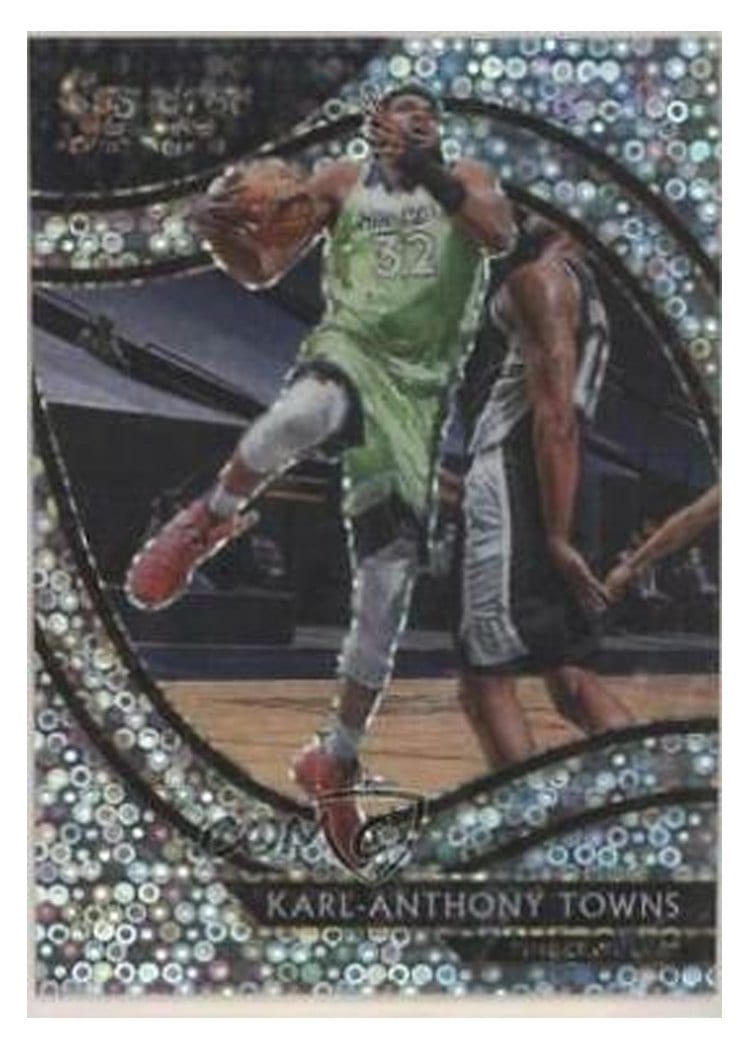 2020-21 Panini Select Base Set Karl-Anthony Towns #222 card