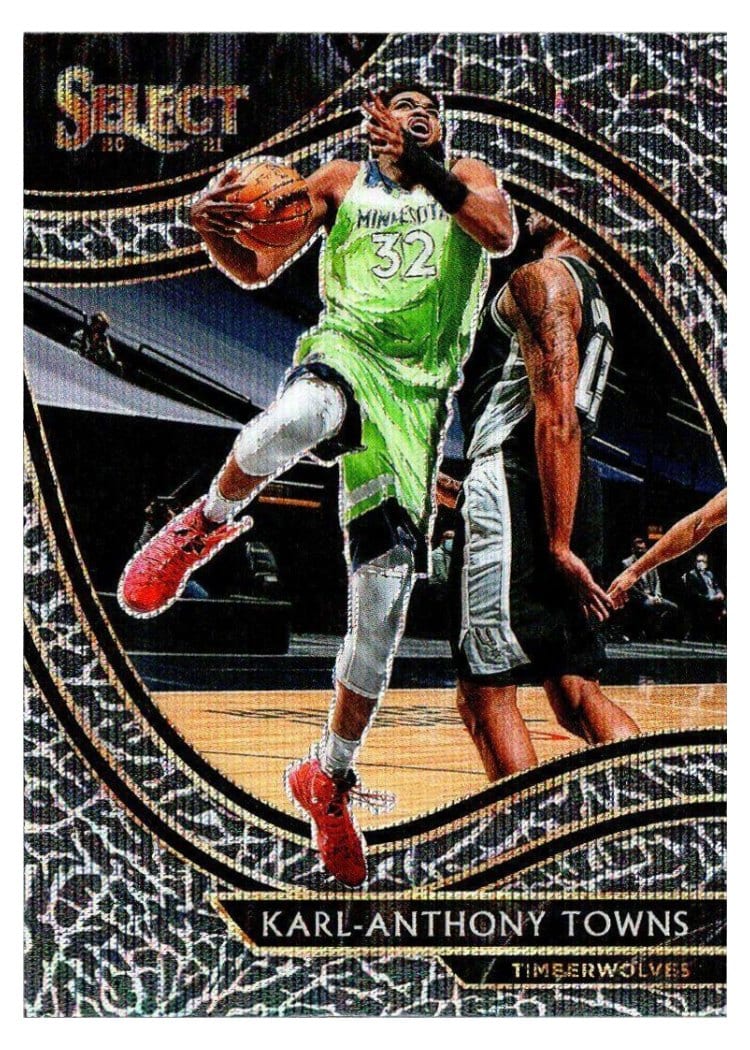 2020-21 Panini Select Base Set Karl-Anthony Towns #222 card