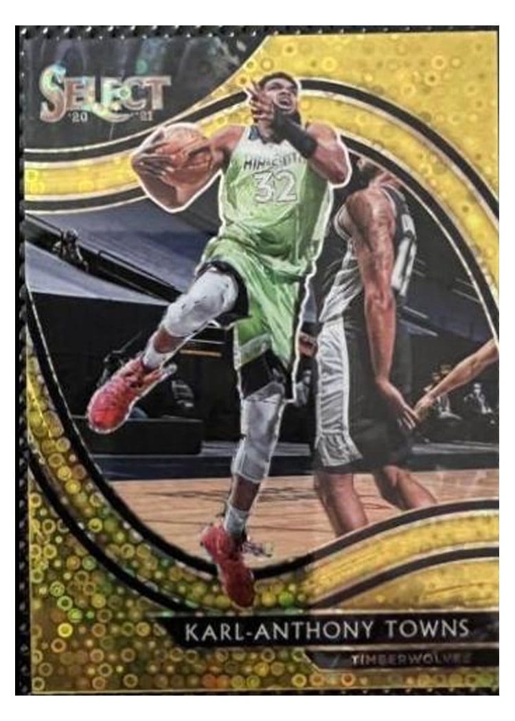 2020-21 Panini Select Base Set Karl-Anthony Towns #222 card