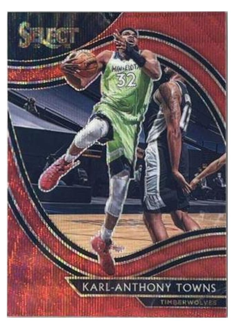 2020-21 Panini Select Base Set Karl-Anthony Towns #222 card