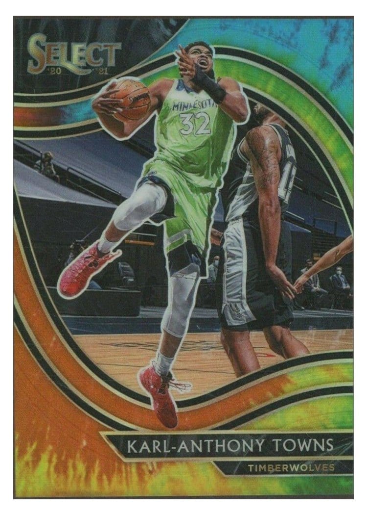 2020-21 Panini Select Base Set Karl-Anthony Towns #222 card