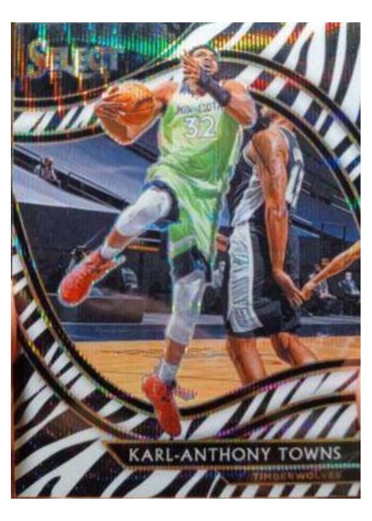 2020-21 Panini Select Base Set Karl-Anthony Towns #222 card