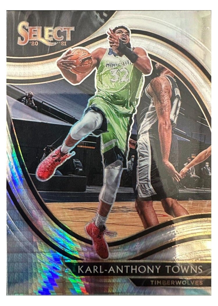 2020-21 Panini Select Base Set Karl-Anthony Towns #222 card
