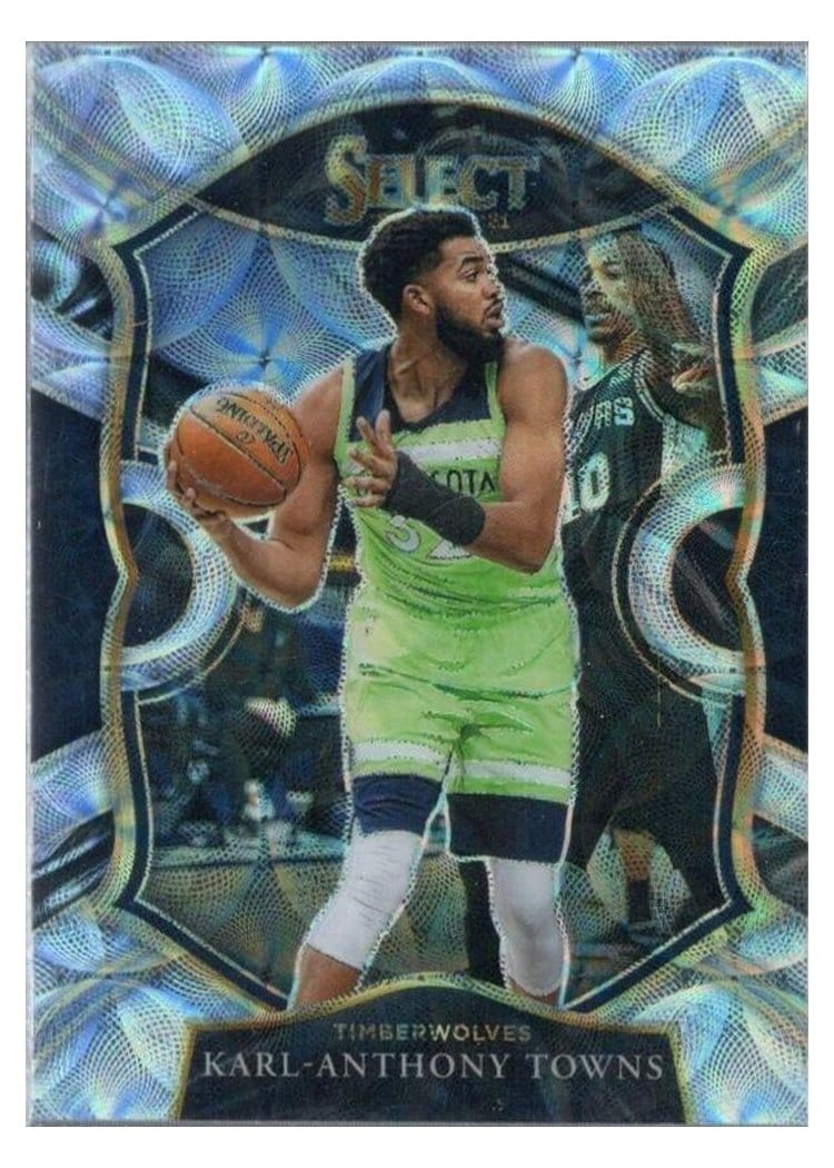 2020-21 Panini Select Base Set Karl-Anthony Towns #36 card