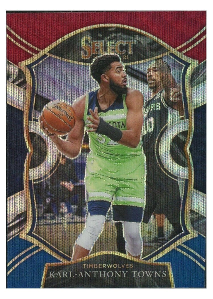2020-21 Panini Select Base Set Karl-Anthony Towns #36 card