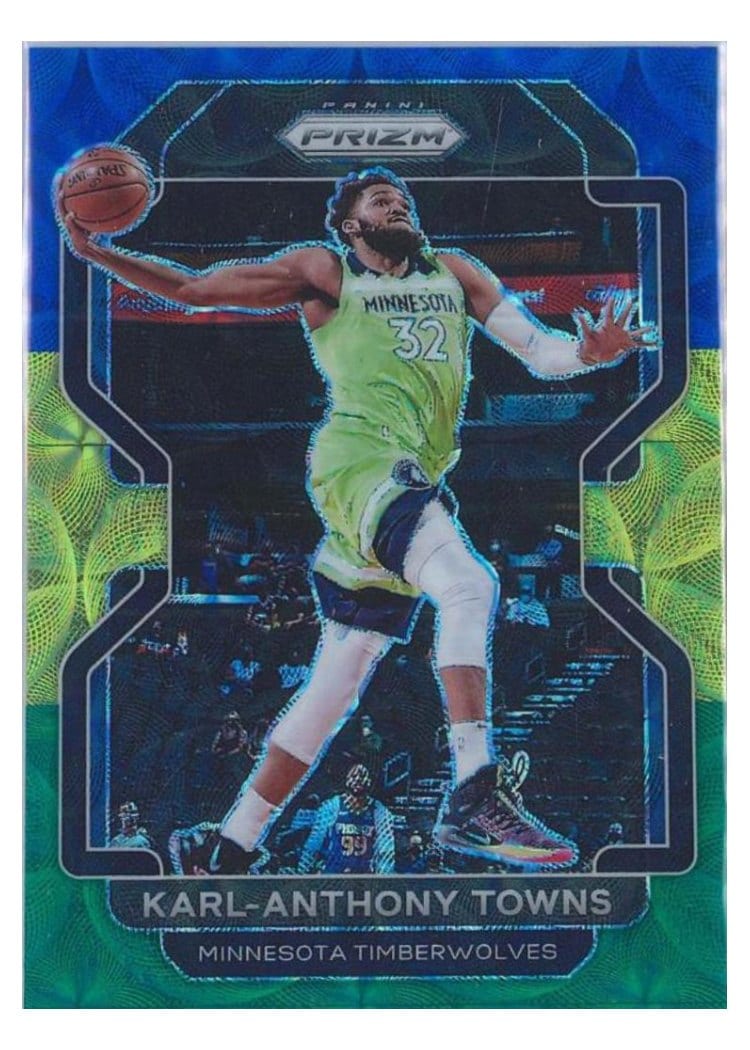 2021-22 Panini Prizm Base Set Karl-Anthony Towns #157 card