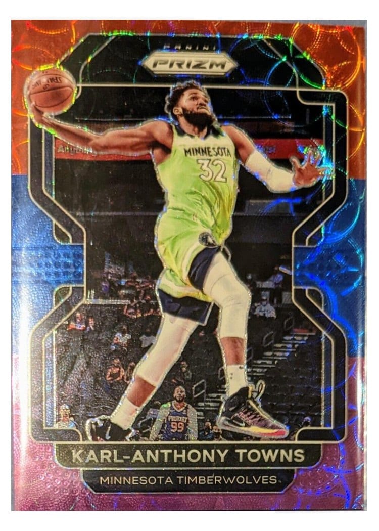 2021-22 Panini Prizm Base Set Karl-Anthony Towns #157 card