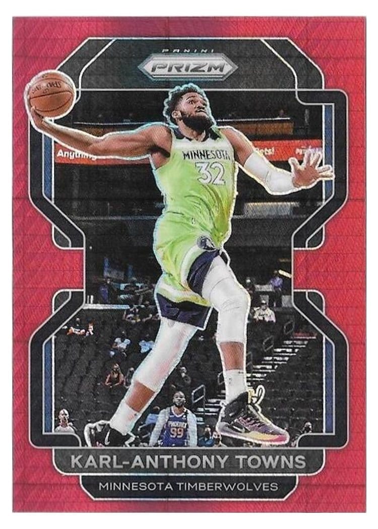 2021-22 Panini Prizm Base Set Karl-Anthony Towns #157 card