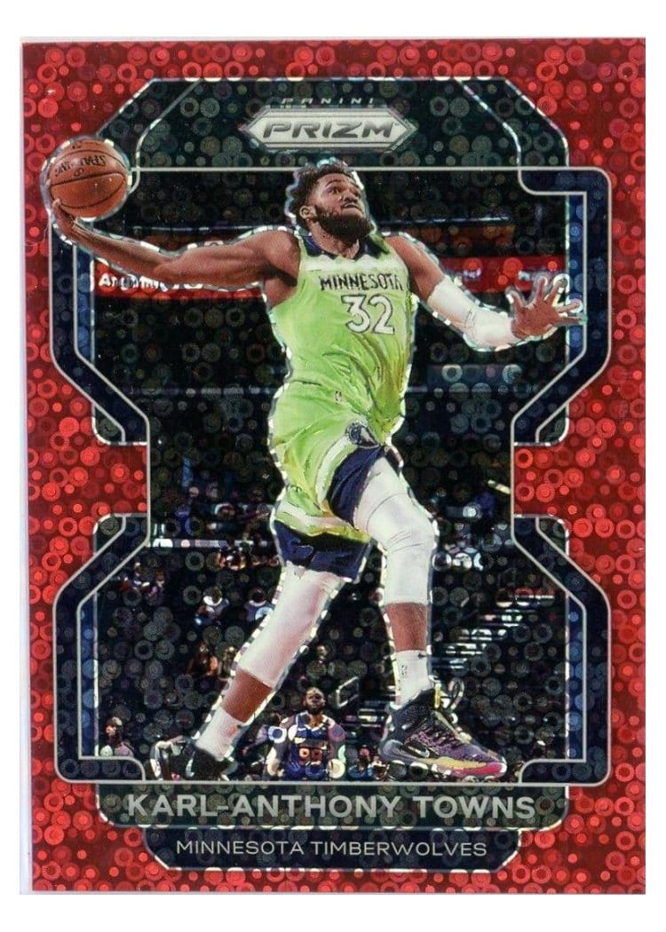 2021-22 Panini Prizm Base Set Karl-Anthony Towns #157 card