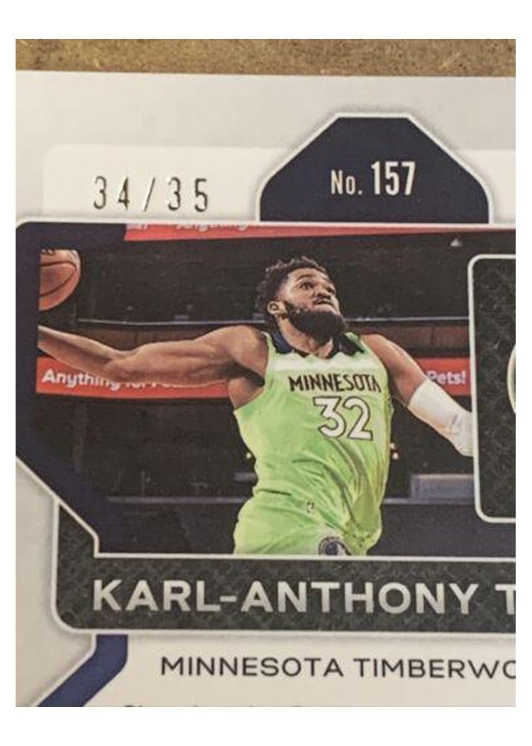 2021-22 Panini Prizm Base Set Karl-Anthony Towns #157 card
