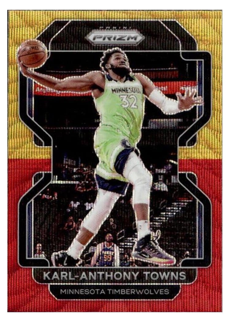 2021-22 Panini Prizm Base Set Karl-Anthony Towns #157 card