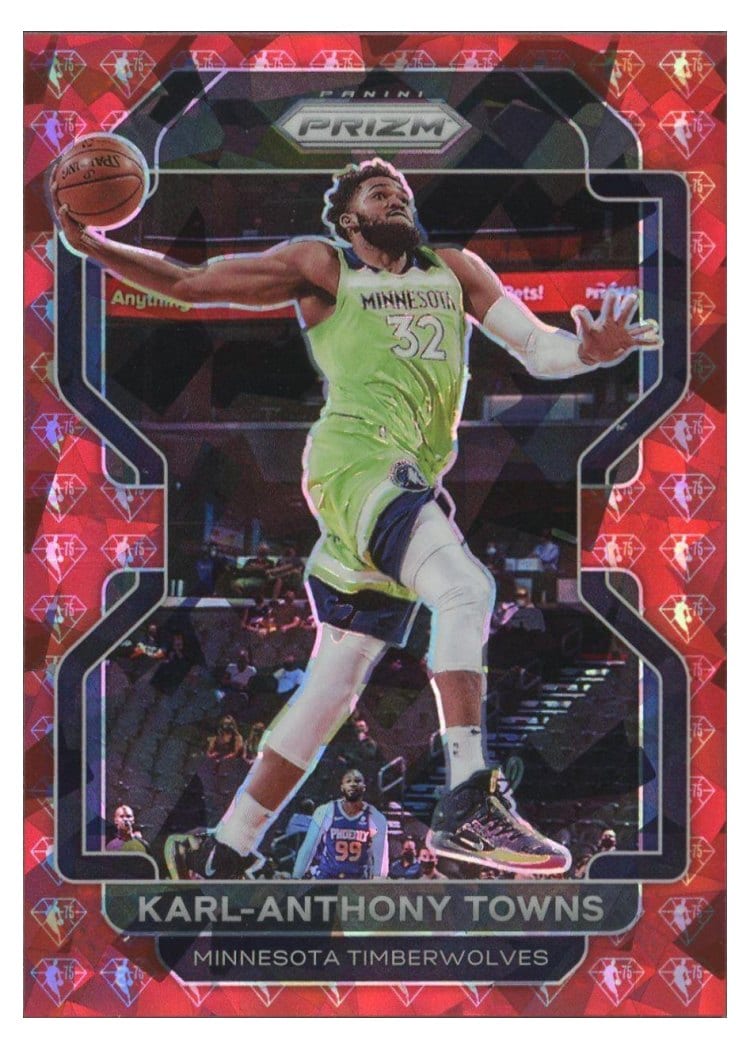 2021-22 Panini Prizm Base Set Karl-Anthony Towns #157 card