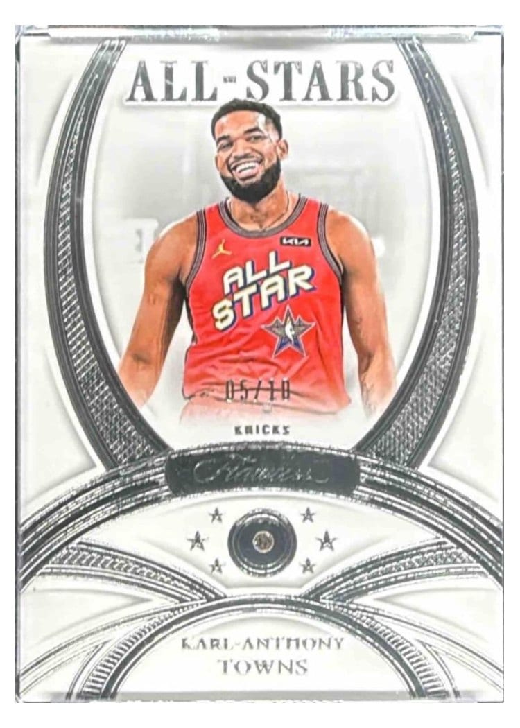 2024-25 Panini Flawless Base Gems Karl-Anthony Towns #134 card