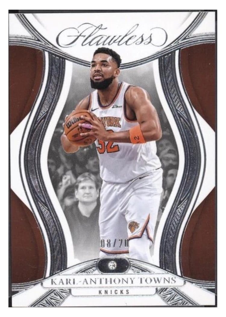 2024-25 Panini Flawless Base Gems Karl-Anthony Towns #42 card