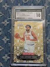 2024-25 Panini Prizm Monopoly Millionaire White Karl-Anthony Towns #W3 card