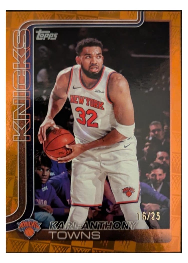2025-26 Topps Base Set Karl-Anthony Towns #19 card