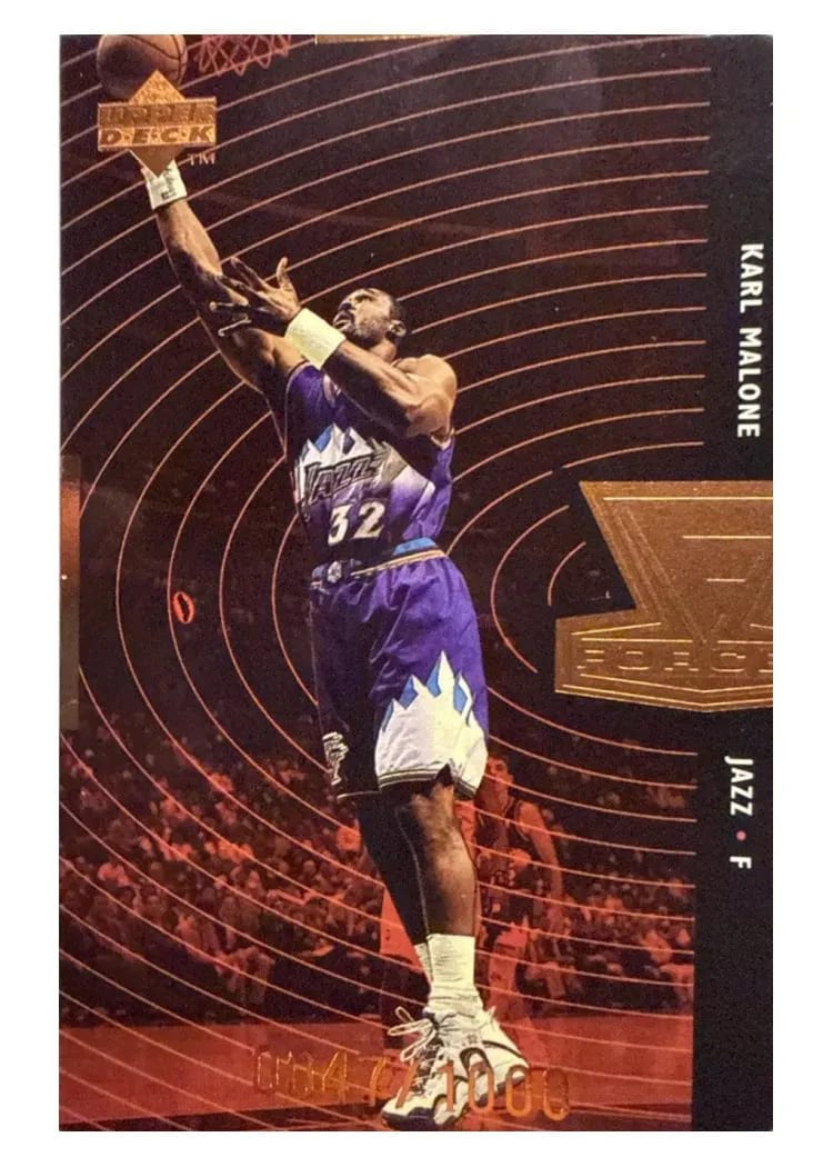 1998 Upper Deck Forces Karl Malone Quantum Bronze #F19 card