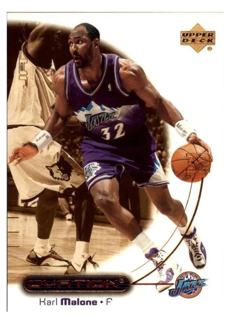 2000 Upper Deck Ovation Karl Malone #55 card